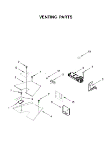Venting Parts parts for Kitchenaid Range KFDC558JBK00 from AppliancePartsPros.com