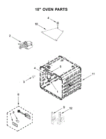 18" Oven Parts parts for Kitchenaid Range KFDC558JIB00 from AppliancePartsPros.com