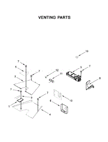 Venting Parts parts for Kitchenaid Range KFDC558JIB00 from AppliancePartsPros.com