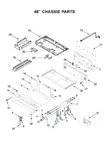 48" Chassis Parts parts for Kitchenaid Range KFDC558JMB00 from AppliancePartsPros.com