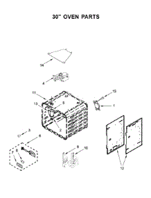 30" Oven Parts parts for Kitchenaid Range KFDC558JMH00 from AppliancePartsPros.com