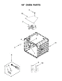 18" Oven Parts parts for Kitchenaid Range KFDC558JMH00 from AppliancePartsPros.com