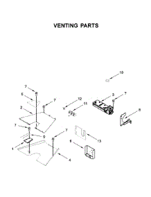 Venting Parts parts for Kitchenaid Range KFDC558JMH00 from AppliancePartsPros.com