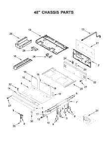 48" Chassis Parts parts for Kitchenaid Range KFDC558JPA00 from AppliancePartsPros.com