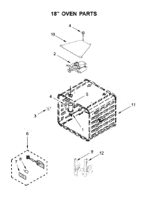 18" Oven Parts parts for Kitchenaid Range KFDC558JPA00 from AppliancePartsPros.com