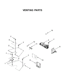 Venting Parts parts for Kitchenaid Range KFDC558JPA00 from AppliancePartsPros.com