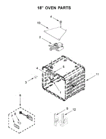 18" Oven Parts parts for Kitchenaid Range KFDC558JSC00 from AppliancePartsPros.com