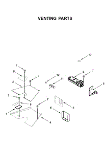 Venting Parts parts for Kitchenaid Range KFDC558JYP00 from AppliancePartsPros.com