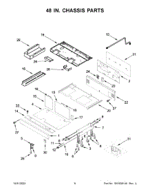 48 In. Chassis Parts parts for Kitchenaid Gas Range KFDC558JYP01 from AppliancePartsPros.com