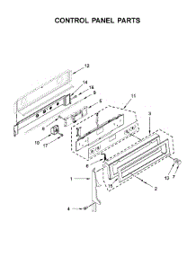Control Panel Parts parts for Kitchenaid Electric Range KFED500EBS03 from AppliancePartsPros.com