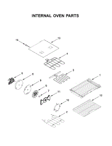 Internal Oven Parts parts for Kitchenaid Electric Range KFED500EBS03 from AppliancePartsPros.com