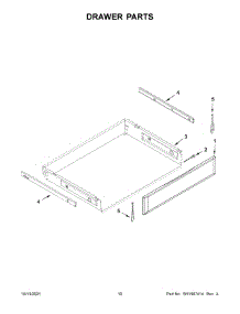 Drawer Parts parts for Kitchenaid Electric Range KFEG500EBS4 from AppliancePartsPros.com