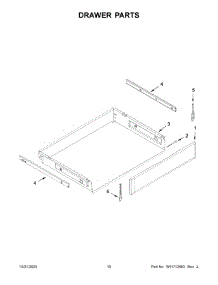 Drawer Parts parts for Kitchenaid Electric Range KFEG500EBS7 from AppliancePartsPros.com