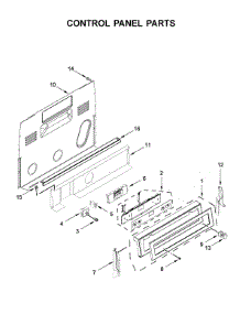 Control Panel Parts parts for Kitchenaid Electric Range KFEG504KPS0 from AppliancePartsPros.com