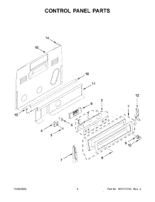 Control Panel Parts parts for Kitchenaid Electric Range KFEG504KPS4 from AppliancePartsPros.com