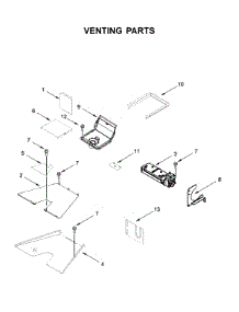 Venting Parts parts for Kitchenaid Gas Range KFGC500JIB00 from AppliancePartsPros.com