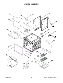 Oven Parts parts for Kitchenaid Gas Range KFGC500JMB01 from AppliancePartsPros.com