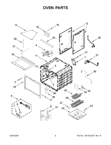 Oven Parts parts for Kitchenaid Gas Range KFGC500JMH01 from AppliancePartsPros.com