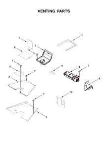 Venting Parts parts for Kitchenaid Gas Range KFGC500JPA00 from AppliancePartsPros.com