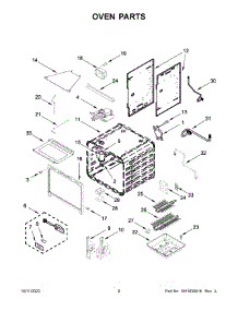 Oven Parts parts for Kitchenaid Gas Range KFGC500JSS05 from AppliancePartsPros.com