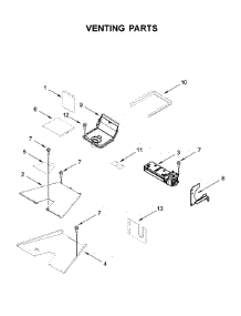 Venting Parts parts for Kitchenaid Gas Range KFGC500JYP00 from AppliancePartsPros.com