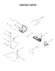 Venting Parts parts for Kitchenaid Gas Range KFGC506JAV00 from AppliancePartsPros.com