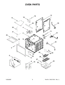 Oven Parts parts for Kitchenaid Gas Range KFGC506JBK01 from AppliancePartsPros.com
