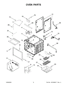 Oven Parts parts for Kitchenaid Gas Range KFGC506JMB05 from AppliancePartsPros.com