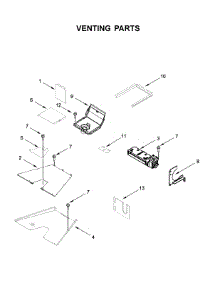 Venting Parts parts for Kitchenaid Gas Range KFGC506JMH00 from AppliancePartsPros.com