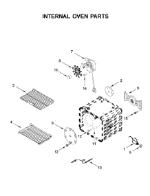 Internal Oven Parts parts for Kitchenaid Gas Range KFGC506JMH00 from AppliancePartsPros.com