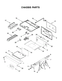Chassis Parts parts for Kitchenaid Gas Range KFGC506JPA00 from AppliancePartsPros.com