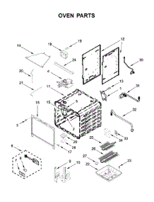 Oven Parts parts for Kitchenaid Gas Range KFGC506JPA00 from AppliancePartsPros.com