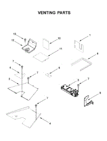 Venting Parts parts for Kitchenaid Gas Range KFGC506JPA00 from AppliancePartsPros.com