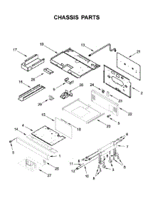 Chassis Parts parts for Kitchenaid Gas Range KFGC506JSC00 from AppliancePartsPros.com
