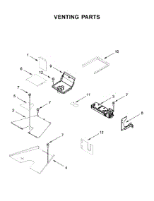 Venting Parts parts for Kitchenaid Gas Range KFGC506JSC00 from AppliancePartsPros.com