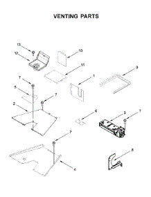 Venting Parts parts for Kitchenaid Gas Range KFGC506JSS00 from AppliancePartsPros.com