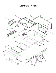 Chassis Parts parts for Kitchenaid Gas Range KFGC506JYP00 from AppliancePartsPros.com