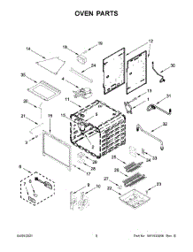 Oven Parts parts for Kitchenaid Gas Range KFGC506JYP02 from AppliancePartsPros.com