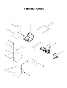 Venting Parts parts for Kitchenaid Gas Range KFGC558JAV00 from AppliancePartsPros.com