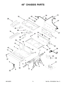 48" Chassis Parts parts for Kitchenaid Gas Range KFGC558JIB00 from AppliancePartsPros.com