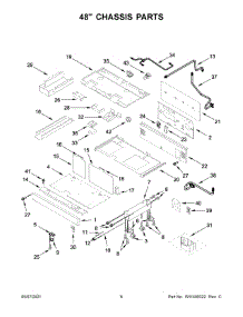 48" Chassis Parts parts for Kitchenaid Gas Range KFGC558JSS00 from AppliancePartsPros.com