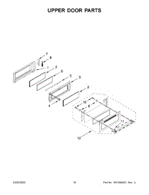 Upper Door Parts parts for Kitchenaid Gas Range KFGD500EBS05 from AppliancePartsPros.com