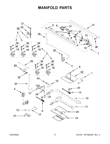 Manifold Parts parts for Kitchenaid Gas Range KFGD500ESS06 from AppliancePartsPros.com