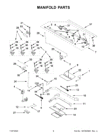 Manifold Parts parts for Kitchenaid Gas Range KFGD500EWH10 from AppliancePartsPros.com