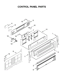 Control Panel Parts parts for Kitchenaid Gas Range KFGG500EBS3 from AppliancePartsPros.com