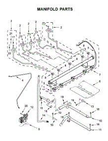 Manifold Parts parts for Kitchenaid Gas Range KFGG500EBS3 from AppliancePartsPros.com