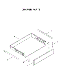 Drawer Parts parts for Kitchenaid Gas Range KFGG500EBS3 from AppliancePartsPros.com