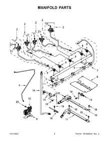 Manifold Parts parts for Kitchenaid Gas Range KFGG500ESS6 from AppliancePartsPros.com