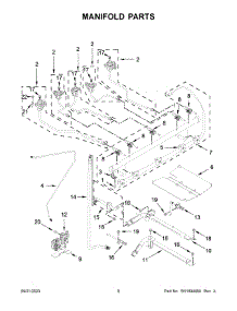 Manifold Parts parts for Kitchenaid Gas Range KFGG500ESS7 from AppliancePartsPros.com