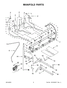 Manifold Parts parts for Kitchenaid Gas Range KFGG504KPS1 from AppliancePartsPros.com